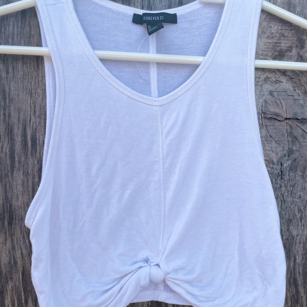 Forever 21 White tank top.